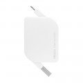 Дата-кабель USB - 8-pin для Apple, с автосмоткой, 0.8м, белый, Deppa Дата-кабель USB - 8-pin для Apple, с автосмоткой, 0.8м, белый, Deppa
