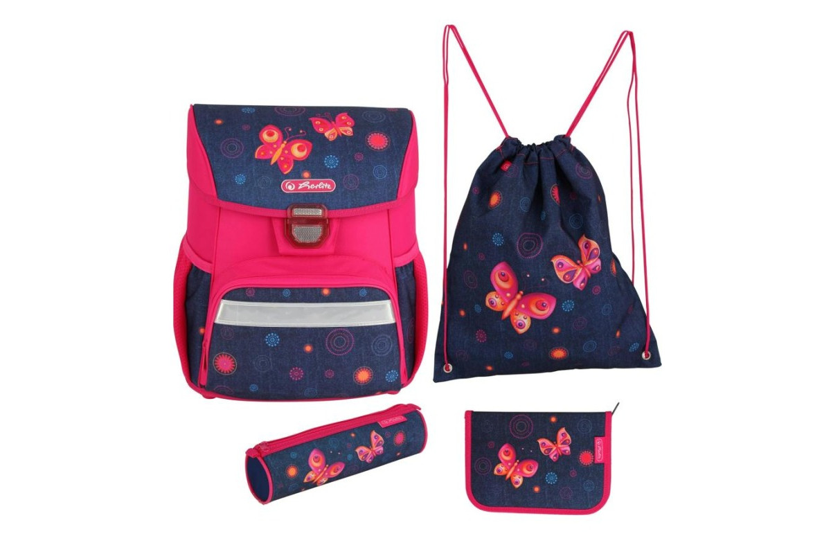 Herlitz Loop - ÑÐºÐ¾Ð»ÑÐ½ÑÐ¹ ÑÐ°Ð½ÐµÑ PLUS Butterfly Dreams, Ñ Ð½Ð°Ð¿Ð¾Ð»Ð½ÐµÐ½Ð¸ÐµÐ¼