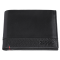 Портмоне Zippo с защитой от сканирования RFID, цвет чёрный, натуральная кожа, 11,5×2×9,5 см