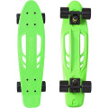 Y-Scoo Skateboard Fishbone с ручкой 22" - скейтборд с ручкой и сумкой Green-black