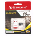 Карта памяти Transcend microSDHC 16GB Class 10 + USB Reader Карта памяти Transcend microSDHC 16GB Class 10 + USB Reader