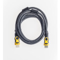 Кабель Prolike HDMI вер.1,4 19М-19М позол. конт., мет.опл., ферритовые кольца, 3 м, черный Кабель Prolike HDMI вер.1,4 19М-19М позол. конт., мет.опл., ферритовые кольца, 3 м, черный