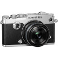 Фотоаппарат Olympus Pen F Kit 17mm f/1.8, серебро и объектив ED 40-150mm f/4.0-5.6, серебро Фотоаппарат Olympus Pen F Kit 17mm f/1.8, серебро и объектив ED 40-150mm f/4.0-5.6, серебро