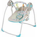Baby Care Электрокачели Riva с адаптером шампанское