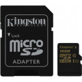 Карта памяти Kingston microSDHC 16GB Class 10 UHS-I U1 (90/45/Mb/s) + ADP Карта памяти Kingston microSDHC 16GB Class 10 UHS-I U1 (90/45/Mb/s) + ADP