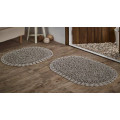 Комплект ковриков Modalin Dual кружевной с люрексом 2 шт. 50х80 и 45х60 капучино