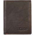 Портмоне Zippo, коричневый, натуральная кожа, 10×1,5×12,3 см 2005121