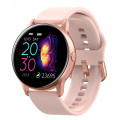 Умные часы Dt №1 DT88, силиконовый ремешок, розовый