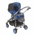BabyLux Carita 205S (4 колеса) - прогулочная коляска Led blue голубая