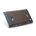 Чехол для Nokia Lumia 720 клип-кейс коричневый Nillkin Super frosted shield Case Чехол для Nokia Lumia 720 клип-кейс коричневый Nillkin Super frosted shield Case