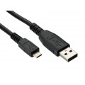 Кабель USB 2.0 Micro 5 pin AM-BM 1,8 м, черный, Prolike