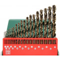 Набор кобальтовых сверл Hammer Flex 202-907 DR набор No7 1,0-10мм металл, 19шт.