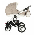Adamex Aspena - коляска 2 в 1 (бежевая с принтом 353W) Adamex Aspena - коляска 2 в 1 (бежевая с принтом 353W)