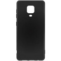 Чехол-накладка для Xiaomi Redmi Note 9S/9 Pro черный, Microfiber Case, Borasco