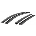 Дефлекторы AutoFlex для окон Nissan Terrano 2014-, поликарбонат, 4 шт., 841102