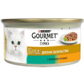 Консервы для кошек Gourmet Gold Двойное удовольствие, кролик с печенью, 85г*24 шт.