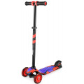 Small Rider Turbo - трехколесный самокат со светящимися колесами, красный