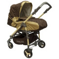 BabyLux Carita 205S (4 колеса) - прогулочная коляска Moca коричневая