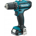 Дрель-шуруповерт MAKITA DF332DWME 186743 б\щет 10.8в 2х4ачli-ion(слайдер) бзп-10мм 0-450\0-1500\м