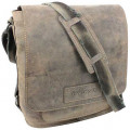 Сумка наплечная вертикальная А4 WENGER "STONEHIDE", коричневый, кожа, 35х13x36 см, W16-03