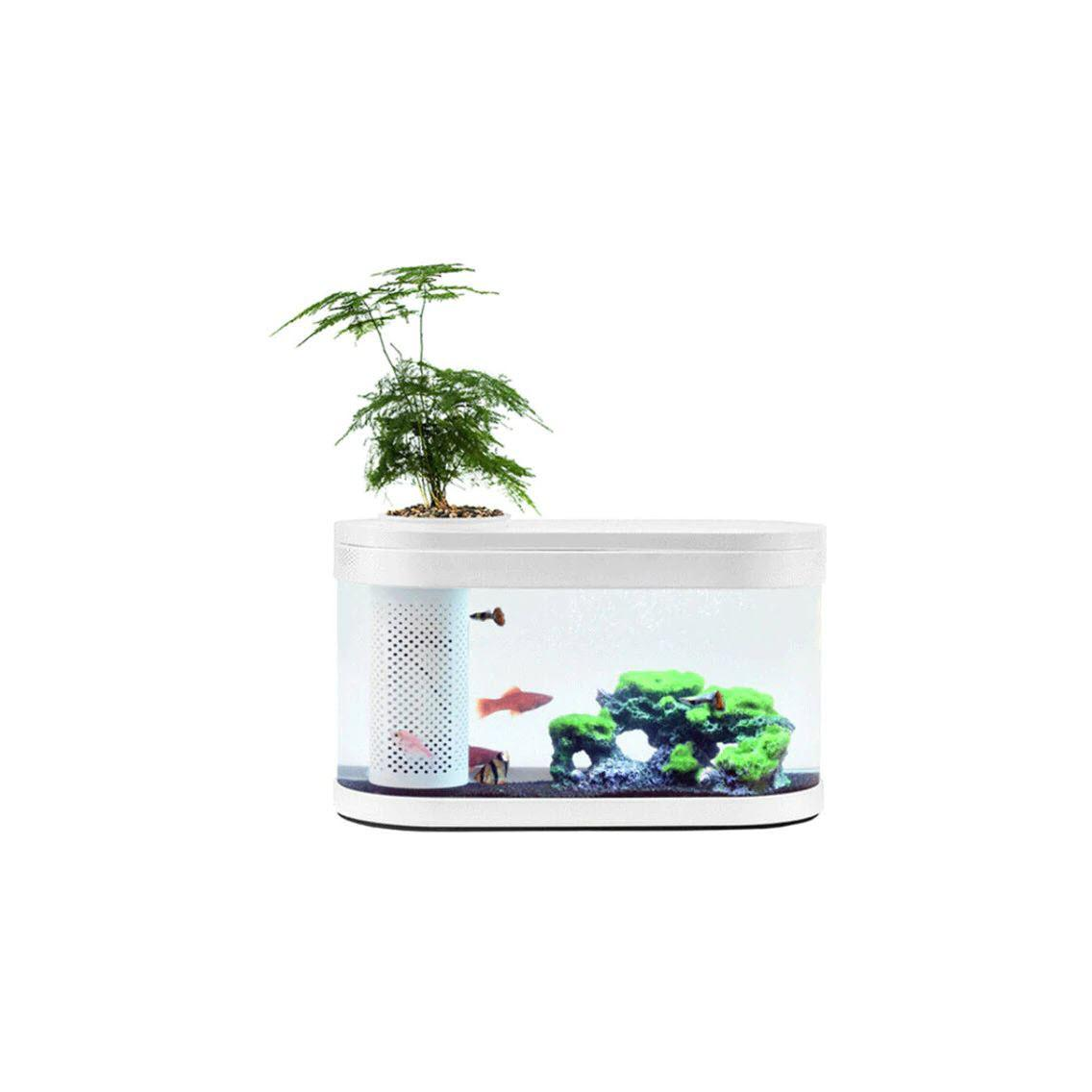 Аквариум XIAOMI Geometry Fish Tank Aquaponics Ecosystem Small HF-JHYG001