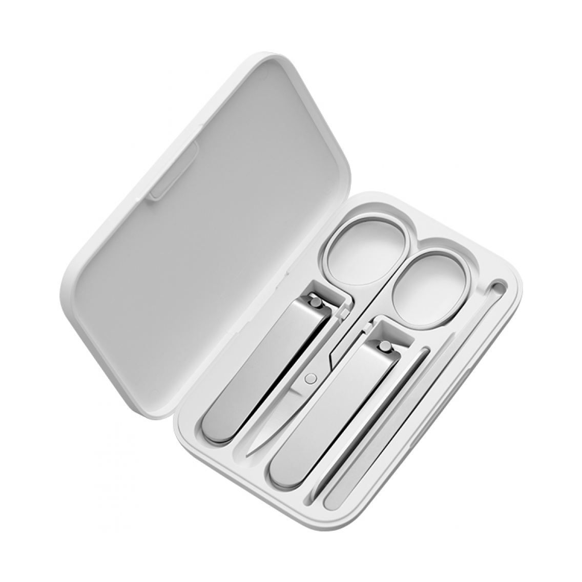Маникюрный набор Xiaomi Nail Clipper Five Piece Set, белый/серебристый, 5 предметов