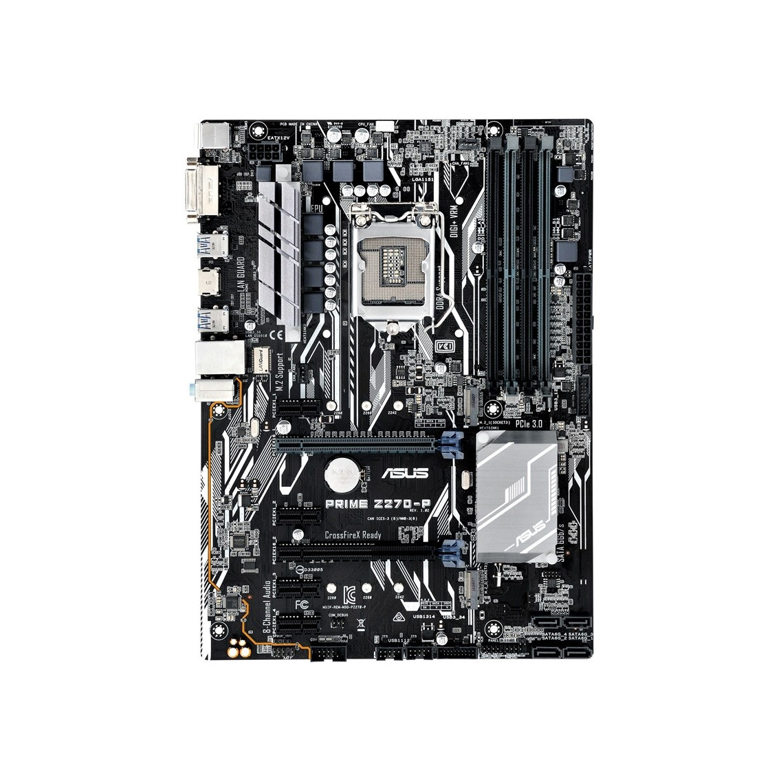 Материнская плата Asus PRIME Z270-P Soc-1151 Intel Z270 4xDDR4 ATX AC`97 8ch(7.1) GbLAN RAID+DVI+HDMI
