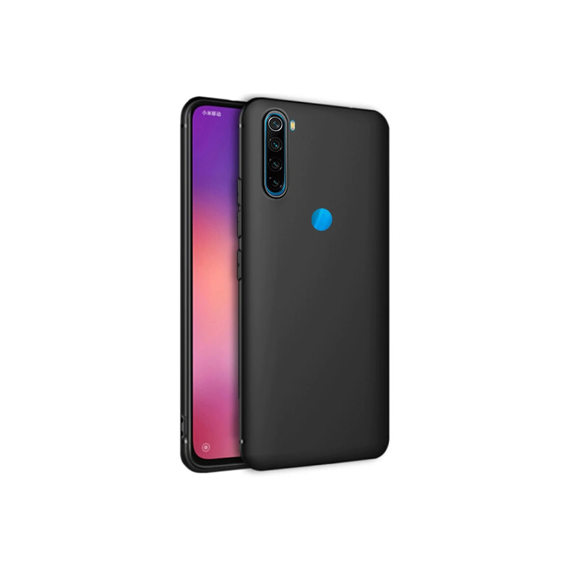 Чехол для смартфона Xiaomi Redmi Note 8T силиконовый (черный), BoraSCO