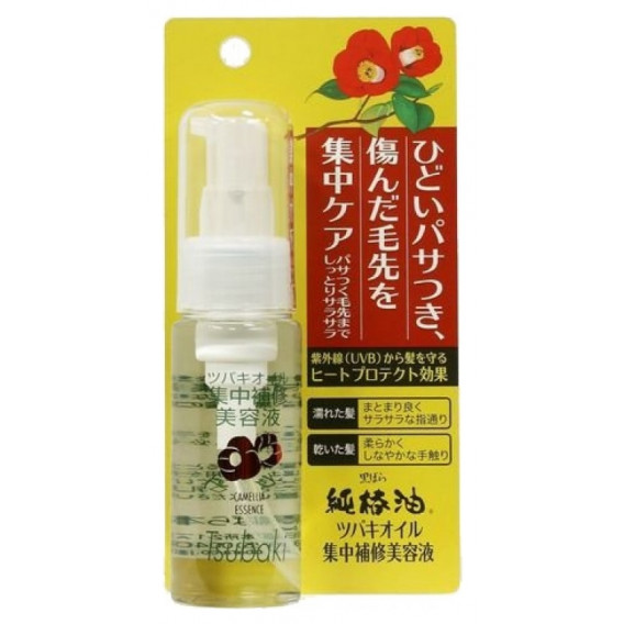 Kurobara "Tsubaki Oil" Концентрированная эссенция для восстановления поврежденных волос, с маслом камелии (UV защита и защита при сушке феном), 50 мл