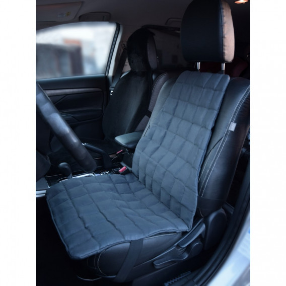 Накидка на водительское кресло Smart textile Комфорт-Авто клетка с лузгой гречихи