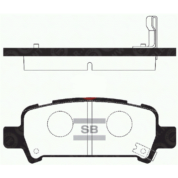 Колодки тормозные задние SANGSIN BRAKE SP2120 для SUBARU 2.0-3.0 98->
